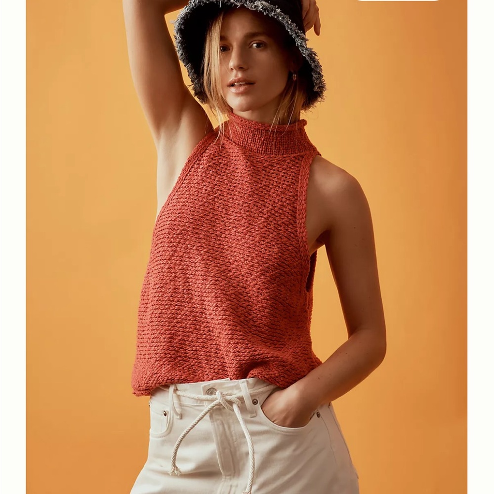 Pilcro Coral Knit Top